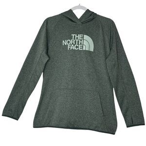 The‎ North Face Hoodie Women XL Green Pullover Sweatshirt Atheistic Athleisure